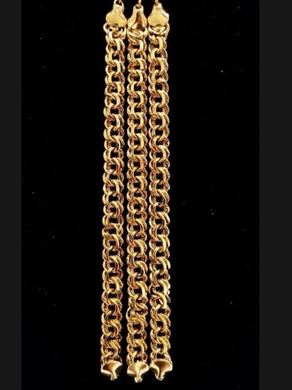 9.2” Bismark Gold plated 18k Link Chain Bracelet - Men’s Women’s Jewelry